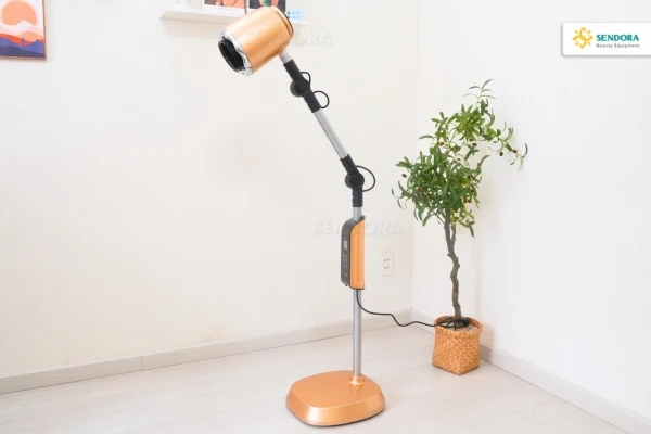 Máy xông ngải cứu kết hợp đèn hồng ngoại 7 màu 2 Đèn xông dược liệu và ngải cứu hồng ngoại