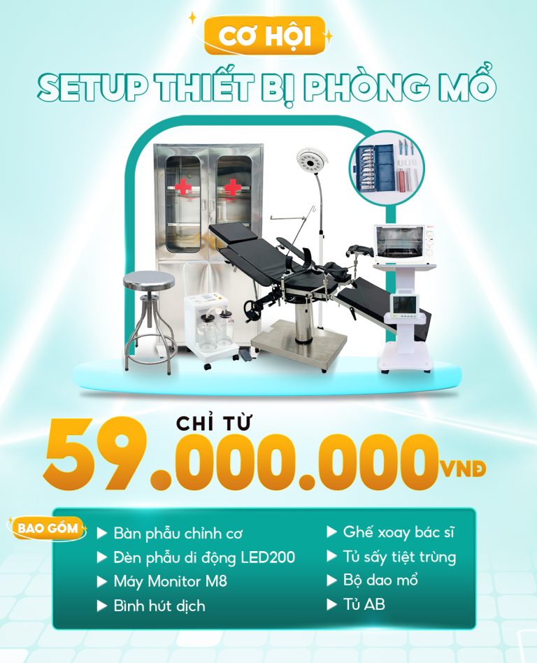 Setup trọn gói thiết bị phẫu thuật thẩm mỹ
