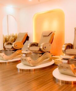 Ghế Nail Pedicure Mechanical Massage HMPC-102 9 Bàn Giao Ghế Nail Massage Pedicure Màu Light Gold tại NIN Nail Beauty, Nha Trang