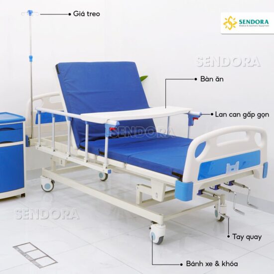 giường bệnh nhận tay quay
