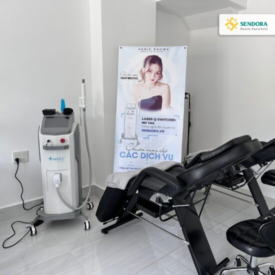 Bàn giao máy laser xóa hình xăm cao cấp Hi-MEC HMTR-2350