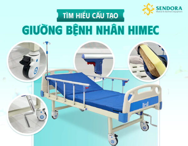 giường bệnh nhân được cấu tạo như thế nào