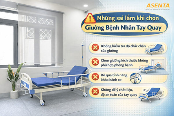 giường bệnh nhân tay quay