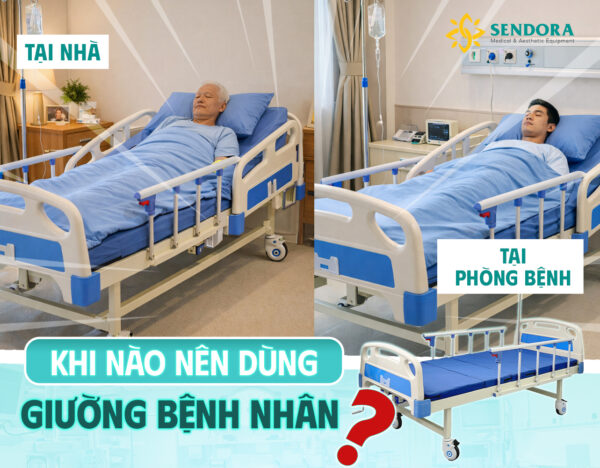 giường bệnh nhân dùng khi nào?