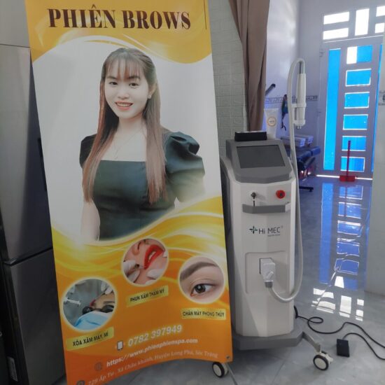 Bàn giao máy laser xóa hình xăm cao cấp Hi-MEC HMTR-2350