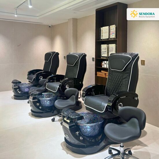 Bàn giao 4 ghế nail massage Pedicure cho Annesthetic