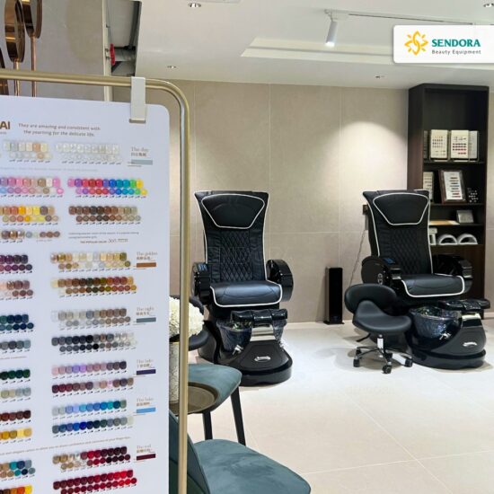 Bàn giao 4 ghế nail massage Pedicure cho Annesthetic