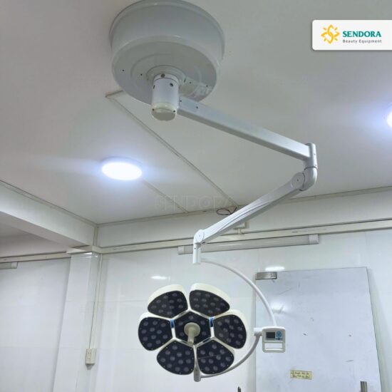 Bàn giao giường phẫu điện, đèn treo trần petal 6 tại Long Xuyên