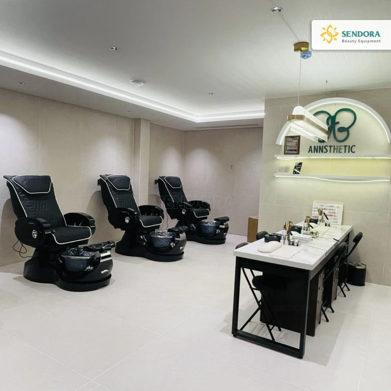 Bàn giao 8 ghế nail massage Pedicure cho Annesthetic