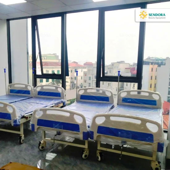 Giường bệnh nhân đa năng 1 tay quay HM-C1 2 Giường bệnh nhân đa năng cơ 1 tay quay HM-C1