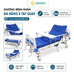 Giường bệnh nhân đa năng 5 tay quay Humed HM-C5