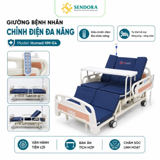 Giường bệnh nhân điện đa năng Humed HM-E4- giường y tế