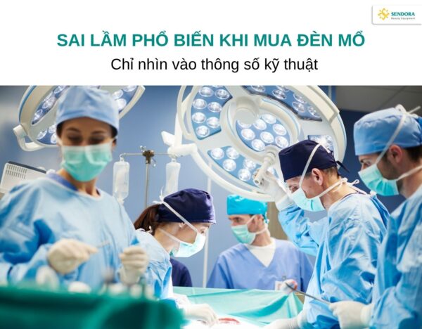 Sai lầm phổ biến khi mua đèn mổ Chỉ nhìn vào thông số kỹ thuật (1)