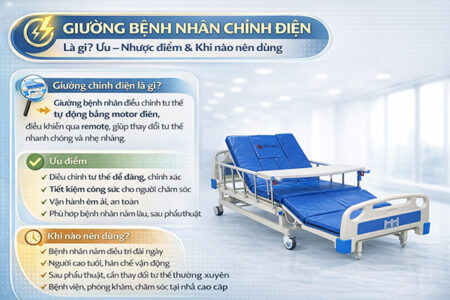 giường bệnh nhân chỉnh điện