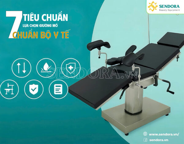 Setup thi công phòng phẫu thuật thẩm mỹ chuyên nghiệp tại Cần Thơ 28 Tiêu chí giường phẫu thuật