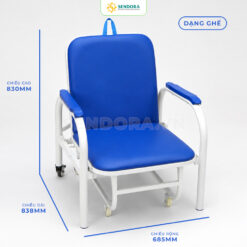 Ảnh thực tế ghế giường chăm sóc bệnh nhân HM-CB-T01-Dạng ghế
