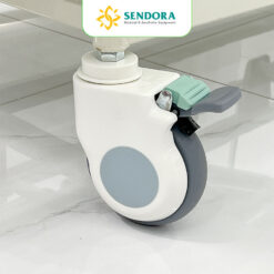 Giường y tế 3 chức năng chỉnh cơ HM-MB03 chính hãng | Made in Viet Nam 13 Bánh xe giường y tế 3 chức năng chỉnh cơ HM-MB03