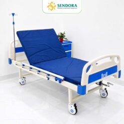 Giường bệnh nhân 1 tay quay chỉnh cơ HM-MB01-T01 chính hãng | Made in Viet Nam- giường bệnh nhân
