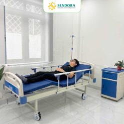 Giường y tế 2 tay quay chỉnh cơ HM-MB02 chính hãng | Made in Viet Nam 7 giường y tế 2 tay quay chỉnh cơ HM-MB02-T01 chính hãng | Made in Viet Nam