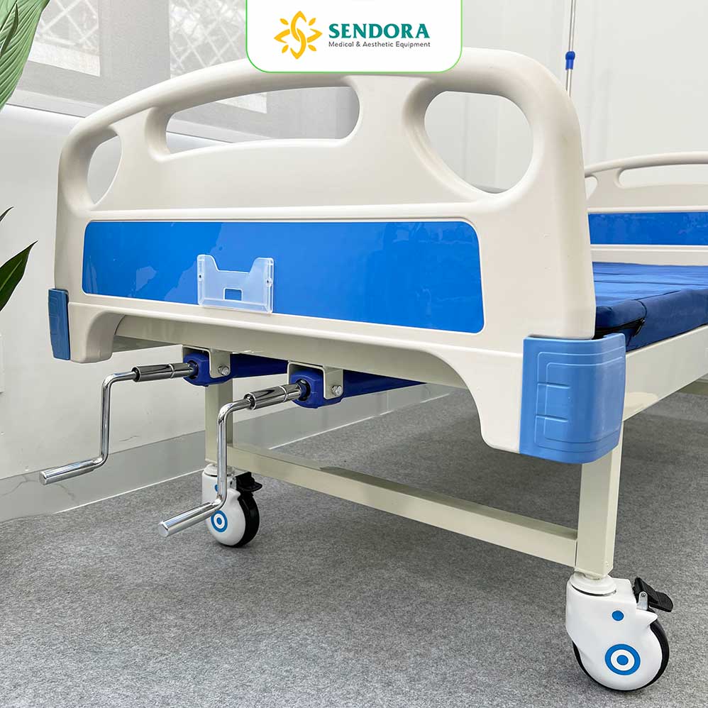 Giường y tế 2 tay quay chỉnh cơ HM-MB02 chính hãng | Made in Viet Nam 6 2 tay quay chỉnh cơ HM-MB02-T01 chính hãng | Made in Viet Nam-Giường bệnh nhân