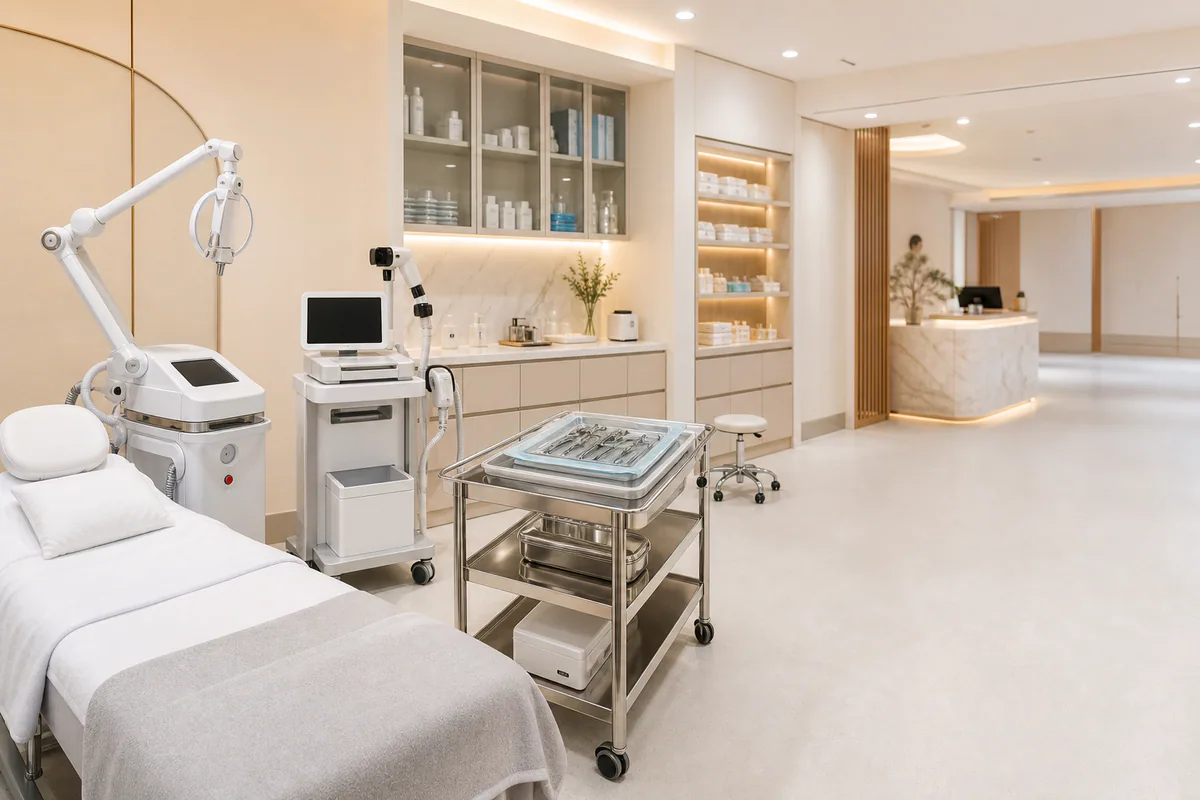 Thiết bị phòng khám thẩm mỹ chuẩn Bộ Y tế: Tiêu chuẩn và cách chọn 11 Nhóm thiết bị phòng khám thẩm mỹ chuẩn Bộ Y tế bao gồm những gì?: Bạn cũng có thể tham khảo bài phân tích về nồi Hấp Tiệt Trùng Phòng Khám Thẩm Mỹ từ Sendora để có thêm góc nhìn trước khi áp dụng.