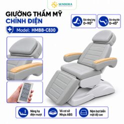Giường thẩm mỹ chỉnh điện Hi-Mec HMBB-C830 Xám