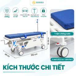 Kích Thước Chi Tiết Băng Ca Cứu Thương