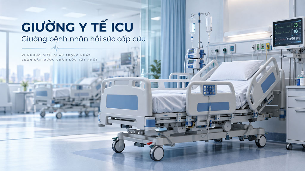 Giường y tế ICU thực chất là mẫu giường bệnh nhân cao cấp. Nhằm phục vụ cho các bệnh hân cần chăm sóc đặc biệt