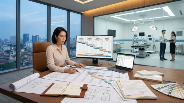timeline dự toán phòng mổ thẩm mỹ - Timeline dự toán phòng mổ thẩm mỹ: Lộ trình chi phí và hồ sơ từng giai đoạn